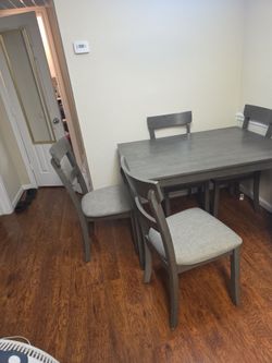 Dining room table and chairs