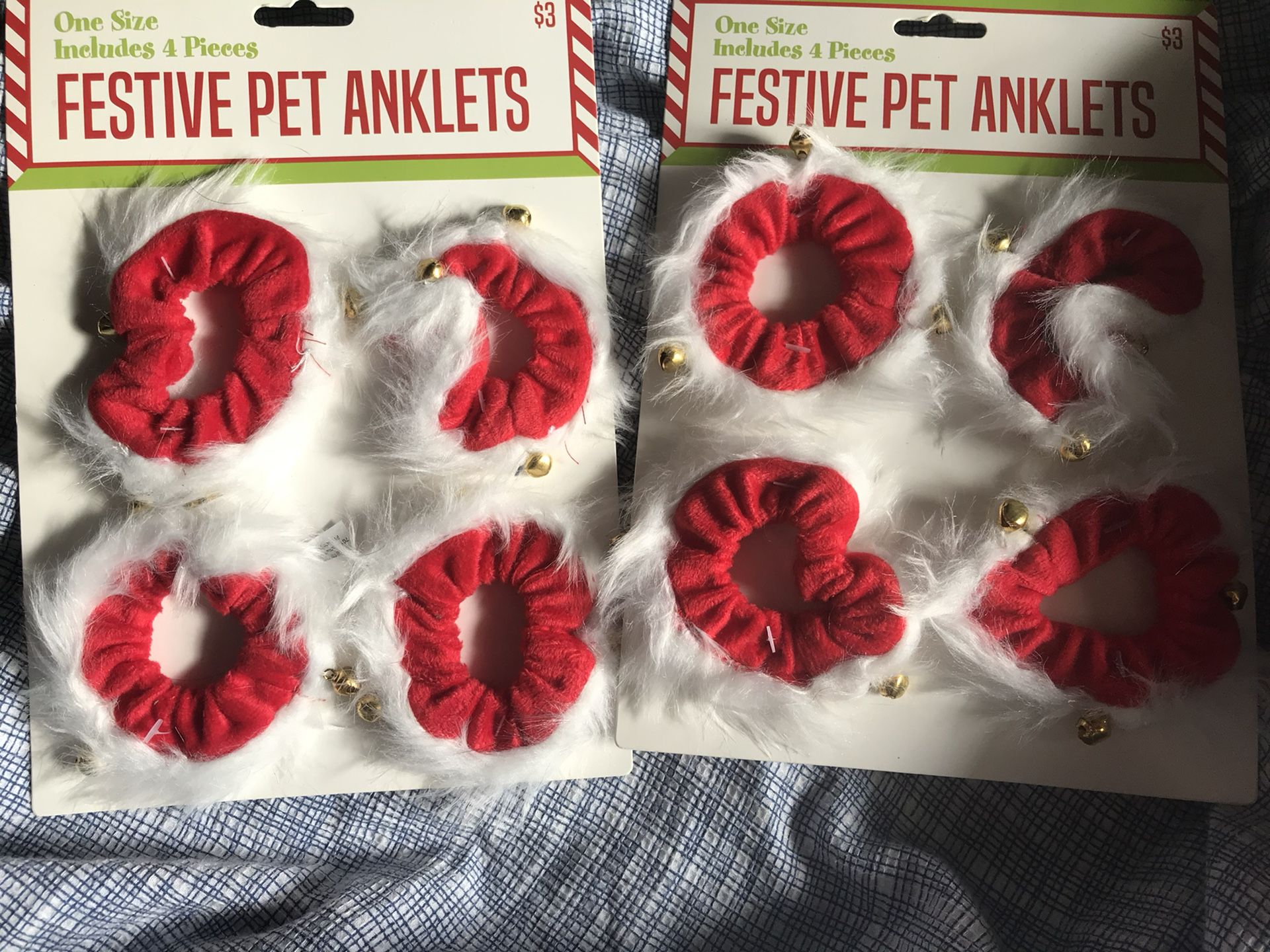 Dog Christmas Jingle Bell Anklets