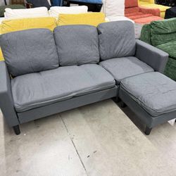 Sectional Couch Sofa Convertible L Shaped Sofas Couch with Ottoman Small Sectional Sofa