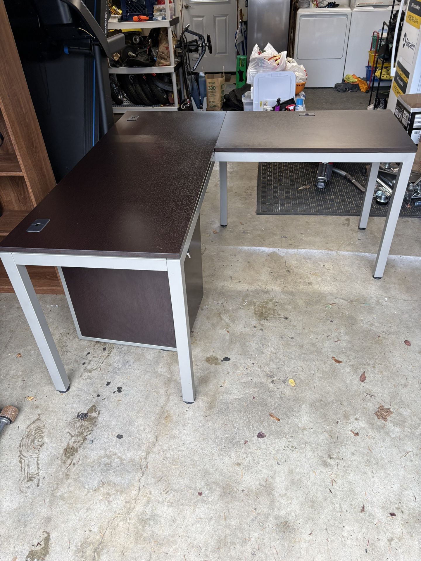 Office Desk w/return and Cabinet