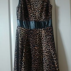 Beautiful Leopard Dress Size 4
