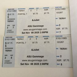 Gammage Broadway show &Juliet