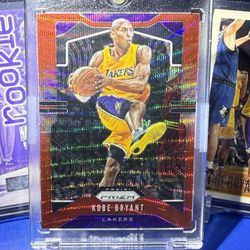 2019-20 Kobe Bryant Red Wave Prizm #8 $125 Or Trade ! 