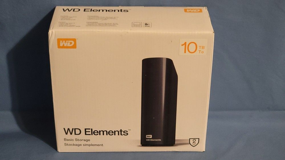 WD 10TB Elements Desktop Hard Drive (New/Unopened) $180 OBO