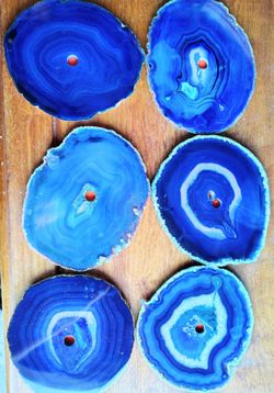 Agate slices 5"