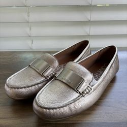 Calvin Klein Lisette Metal Grain Loafers 