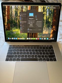 Apple MacBook Pro 15” 16GB RAM i7 512GB Drive touch bar & touch ID