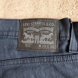 Brand New Levi's 511 Stretch Jeans For Suits 29×30 
