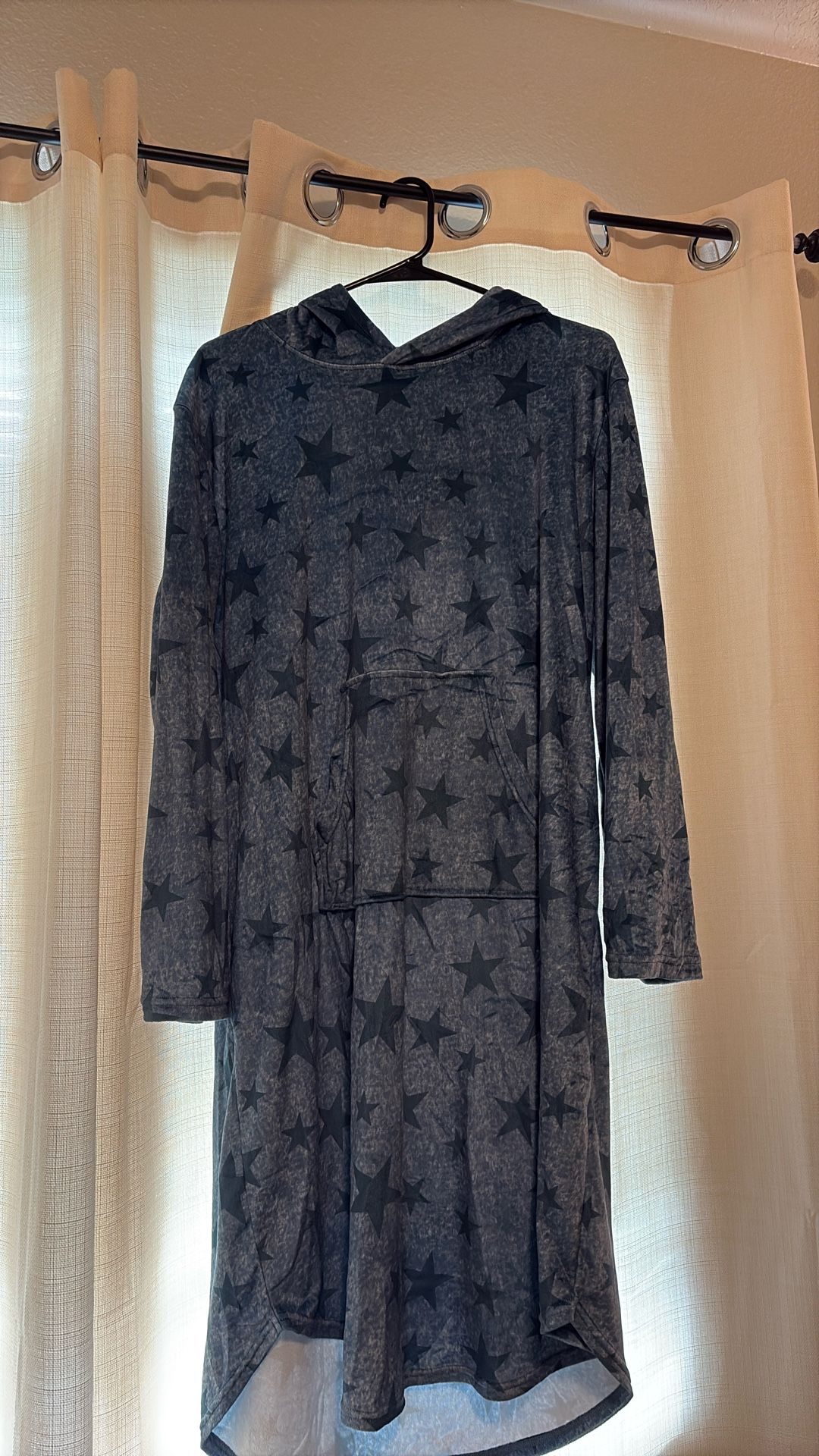 Soft Blue Starry Robe