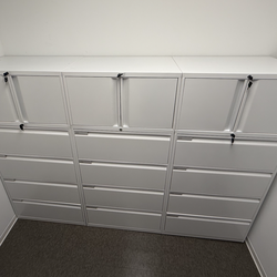 20"x30"x64" Teknion 4-Drawer Lateral Storage