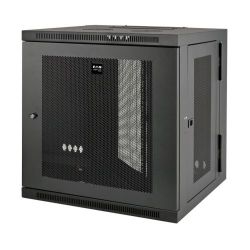 Eaton Tripp Lite Series SmartRack 12U Wall Mount Rack Enclosure Cabinet Swinging Hinged