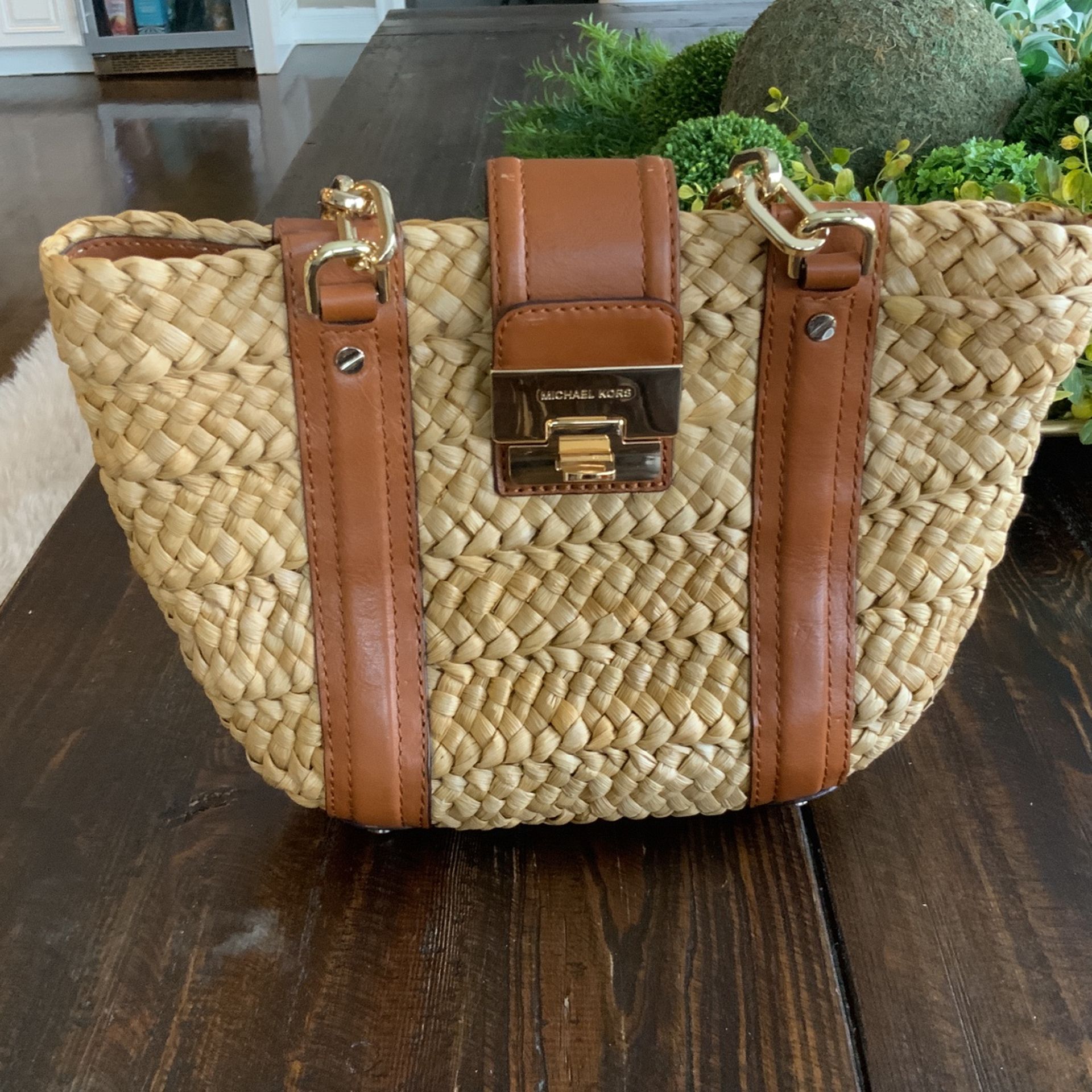 Authentic Michael Kors Small Woven Tote