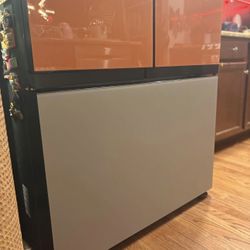 Samsung Bespoke 3-Door Refrigerator LOWER PANEL ONLY – Gray Panel / Gray Glass – Excellent Condition
