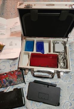 Nintendo 3DS Red with Case and Accessories