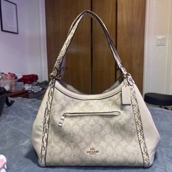 Coach Purse, cream color