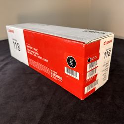 Canon Genuine Laser Printer Toner Cartridge 118 Black NEW SEALED  New sealed condition - perfect new condition, never opened, never used.  Quantities: