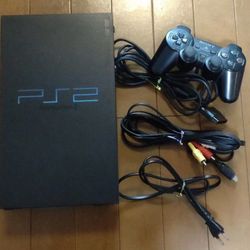 Sony PlayStation2 PS2 black SCPH-30000 Console controller Cable Working NTSC-J