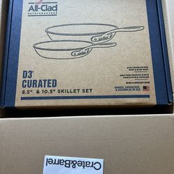 All Clad D3 8.5” And 10.5” Skillet Set