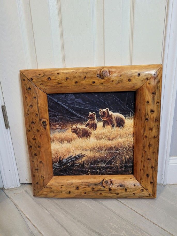 Knotty Wooden Rustic Picture