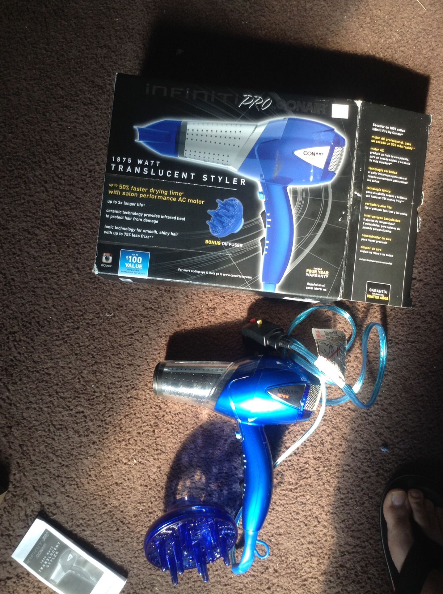 Hair dryer Conair Infiniti Pro ((pick up in Westfield