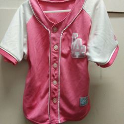 Girls Pink/White Jersey