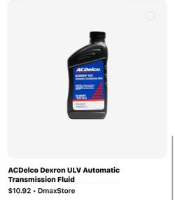 ACDelco Dexron ULV Transmission Fluid – 12 Quarts – GM OEM – New Sealed