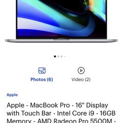 16” MacBook Pro 1TB i9 