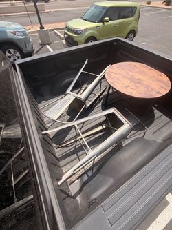 Bar stools and coffee table
