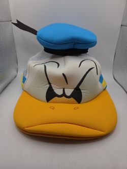 Disney Parks Exclusive Donald Duck Face Mesh Foam Baseball Cap Hat Adult