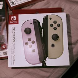 Nintendo switch Joy cons (Pastel Purple & Pastel Green)