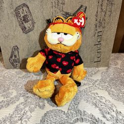 Ty Beanie Babies Happy Valentines Garfield The Cat
