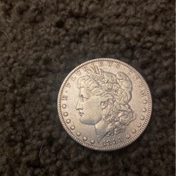 1883 No Mint Mark Error Morgan Dollar