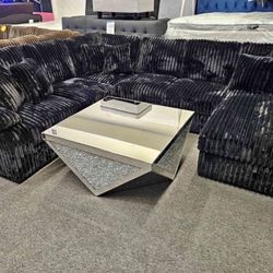 Large Black Sectional Sofa- Buy Now Pay Later 