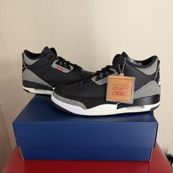 Men's Air Jordan 3 Retro x Levi's "Black and White"
