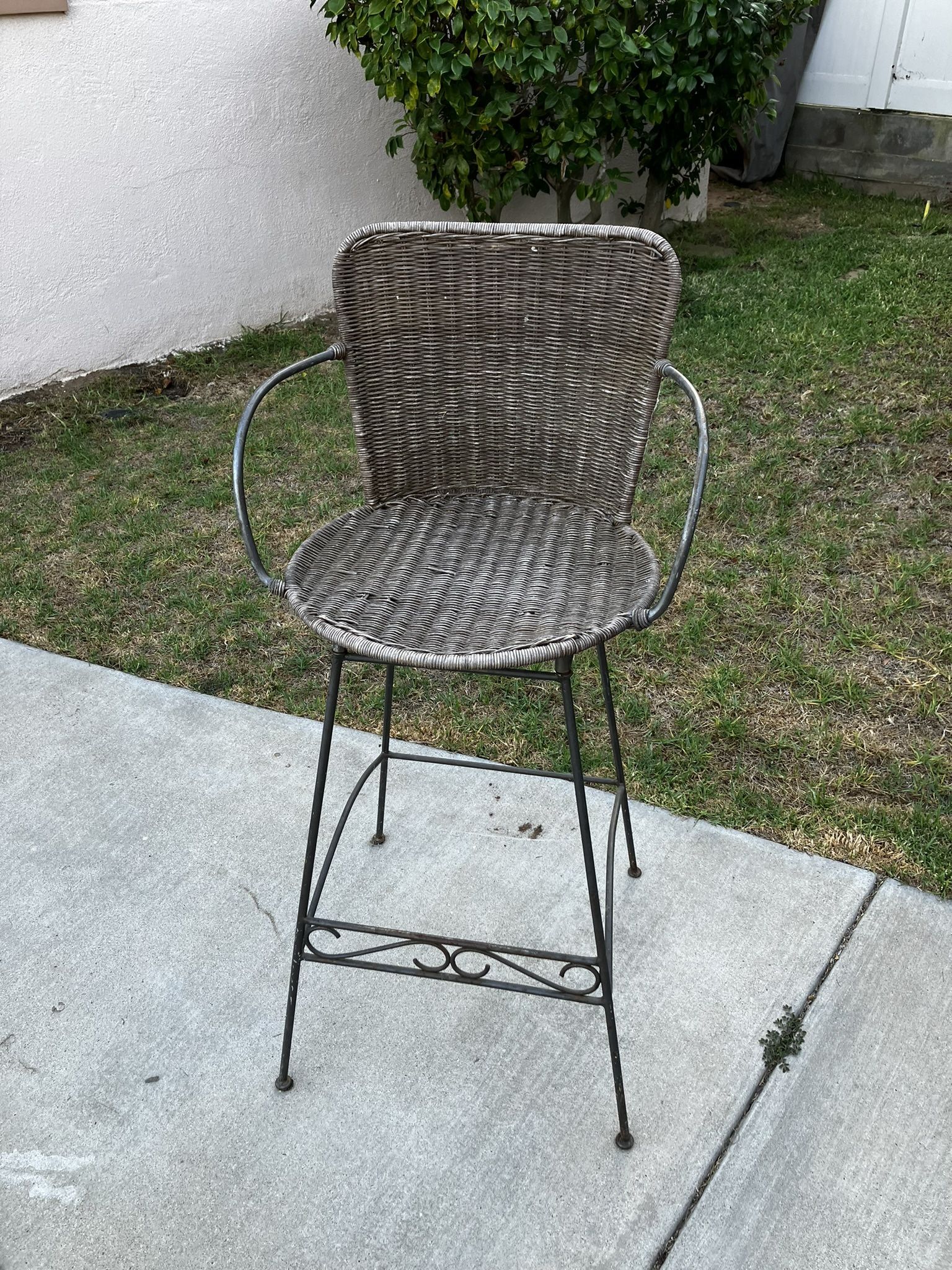 Tall WICKER Chair