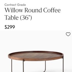West Elm Willow Coffee Table