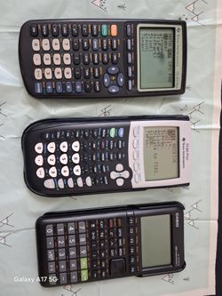 3 Scientific Calculators. All Work Well. TI-83 Plus, Ti-84 Plus & Casio 