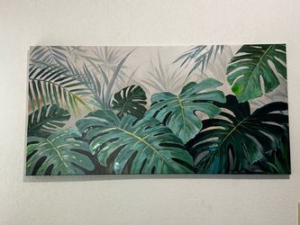 Tropical Leaf Canvas Wall Art