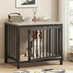 New! 27" Dog Crate Furniture Foldable, Decorative Dog Kennel Indoor, Dog Crates for Small Dogs (Under 25 lb), Wooden Dog Cage   Retail Price: $119.00
