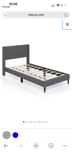 Twin Size Upholstered Headboard + Mattress