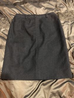 Talbots petites size 8 gray wool skirt