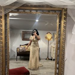 Gold Mermaid Style Dress