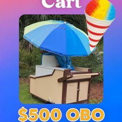 Sturdy Handmade Snow Cone Cart Made With Love 