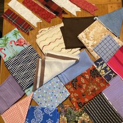 Fabric Pieces including Designer and Batik