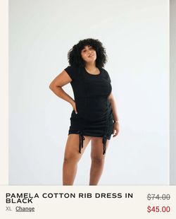 Pamela Dress- Plus Sizes- This dress is 95% Cotton, 5% spandex, made in LA and super high quality,