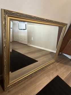 Vintage Gold Carolina Mirror Co. Mirror