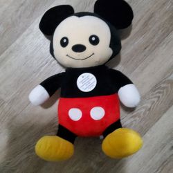 Disney Weighted 14 Inch Mickey Mouse Plush Stuffed 