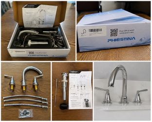 PHIESTINA Bathroom Faucet – New Open Box – Chrome Finish   65 obo