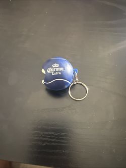 Corona Extra Beer Bottle Opener Keychain Basketball Jimmy V Blue