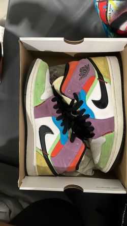 Air Jordan 1 Mid Multicolor Sneakers